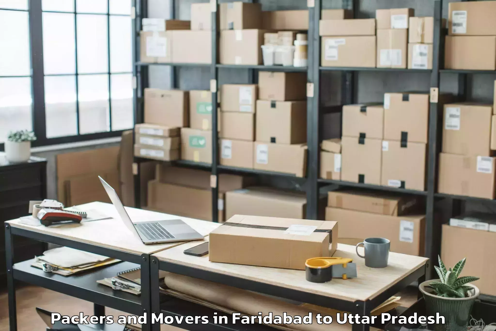 Reliable Faridabad to Mahgawan Packers And Movers